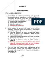 Audit Planning Module 5