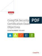 CompTIA Security (SY0-601) Exam Objectives