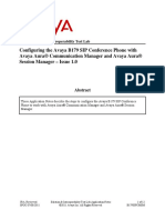 Configuring The Avaya B179 SIP Conference Phone With Avaya Aura® Communication Manager and Avaya Aura® Session Manager