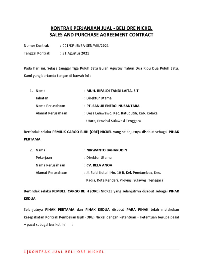 PDF Kontrak Jual Beli Online Konvensional Berdasarkan Hukum Perdata Indonesia