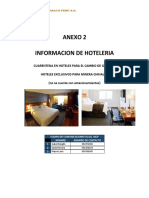 Información sobre hoteles y servicios durante la cuarentena obligatoria para el cambio de guardia en Minera Chinalco