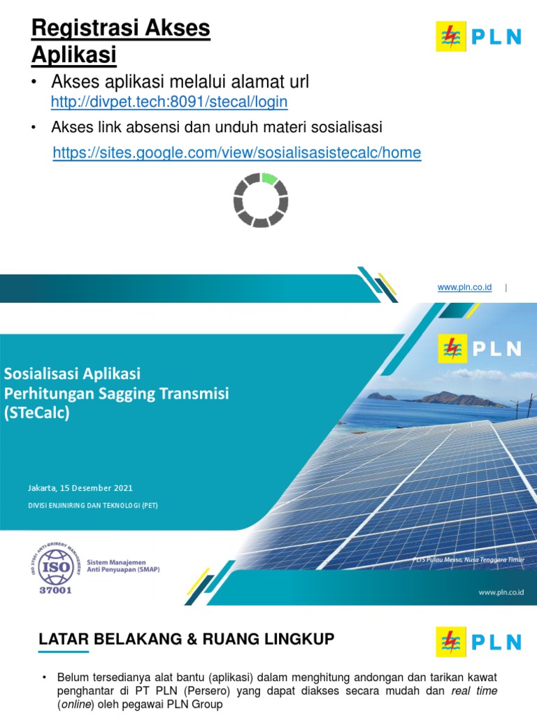 Sosialisasi Aplikasi STeCalc PLN | PDF | Seni | Komputer