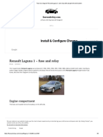 Fuse box diagram Renault Laguna 1 and relay with assignment and location