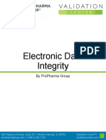 Electronic Data Integrity: by Propharma Group