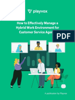 Ebook How To Effectively Manage A Hybrid Work Environment For Customer Service Agents