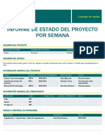 Plantilla Informe Estado Del Proyecto