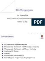 ICS 3111:microprocessor: Lec: Mourice Ojijo