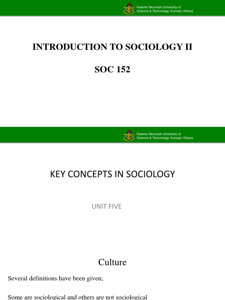 Key Concepts in Sociology II | PDF | Id | Social Psychology