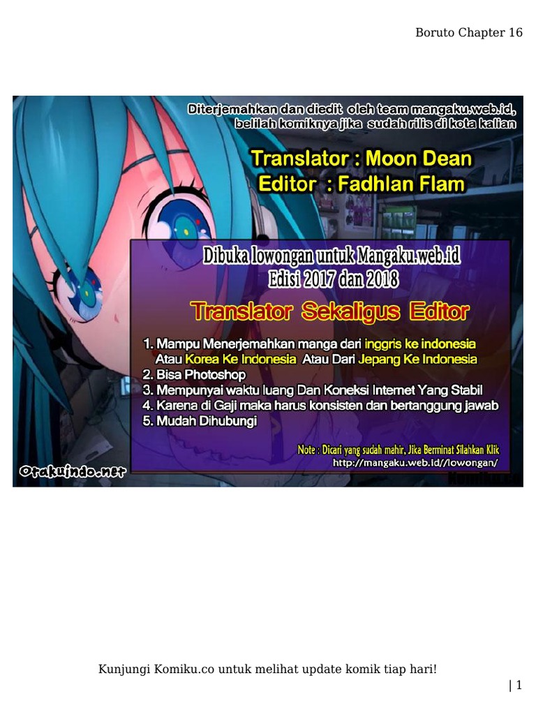 Komiku - Co Boruto Chapter 16 | PDF