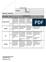 ART PROJECT RUBRIC