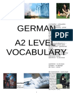 German A2 Vocabulary List PDF 1ln