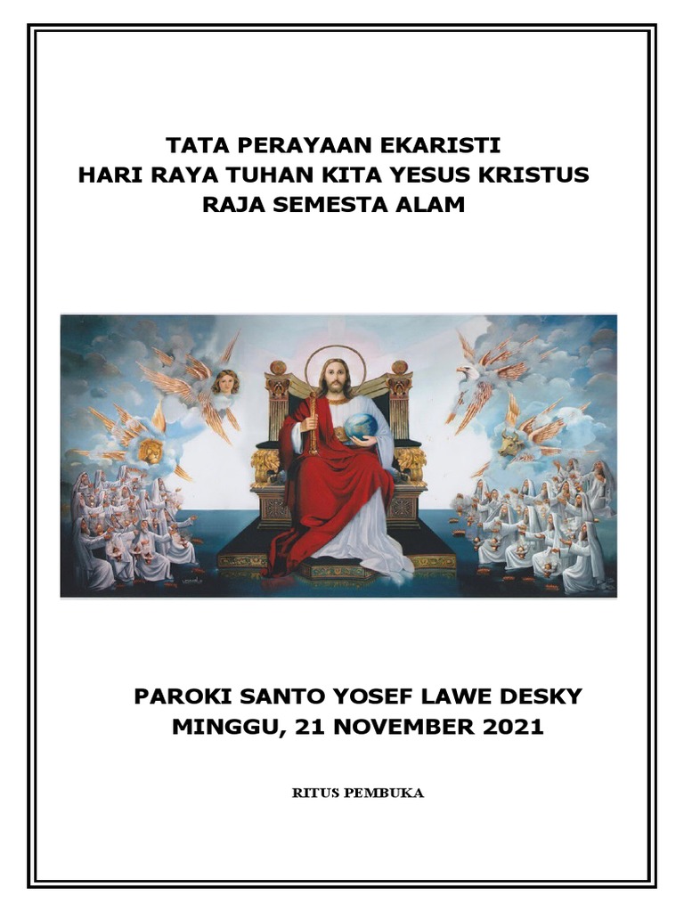Ibadah Hari Raya Kristus Raja 2021 | PDF