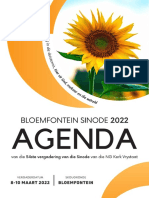 AMPTELIK_NGK VRYSTAAT_Sinode 2022 Agenda