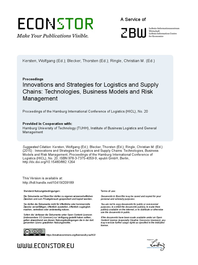 Innovation and Strategies For Logistics | PDF