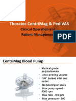 Thoratec Centrimag & Pedivas: Clinical Operation and Patient Management
