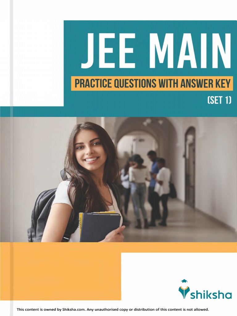 JEE Main Maths Practice Questions | PDF | Mathematical Objects ...