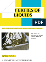 Properties of Liquids