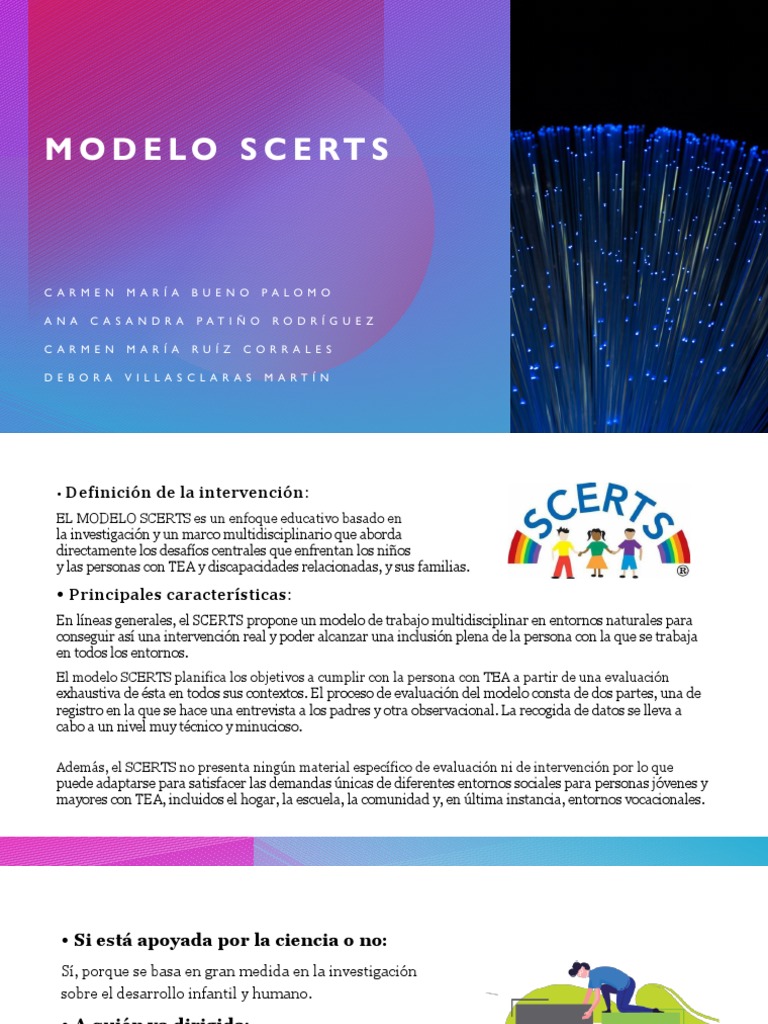 Modelo SCERTS para TEA y familias | PDF