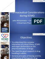 Pharmaceutical Considerations During Ecmo: John Mcguinness - Cardiothoracic Critical Care Pharmacist