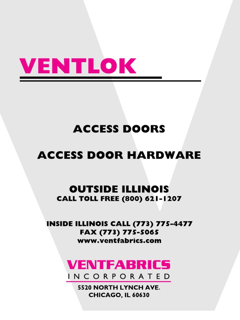 Vent Fabrics Door Catalog PDF Door Sheet Metal