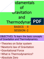 Fundamentals of Gravitation and Thermodynamics BASICS