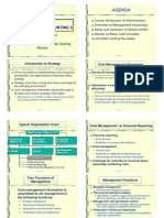 AF 3112 Management Accounting 2: Agenda