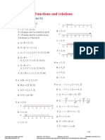 Chapter 5 - Functions and Relations: Solutions To Exercise 5A