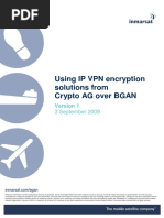 Using IP VPN Encryption Solutions From Crypto AG Over BGAN