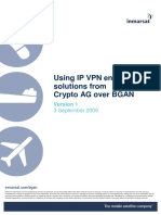 Using IP VPN Encryption Solutions From Crypto AG Over BGAN
