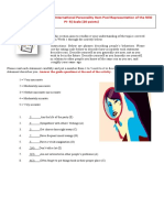 ACTIVITY # 1: The Mini-IPIP (International Personality Item Pool Representation of The NEO PI-R) Scale (20 Points)