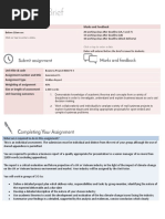 Submission Deadline Marks and Feedback