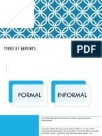 Types of reports