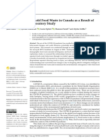 Increases in Household Food Waste in Canada As A Result of COVID-19: An Exploratory Study