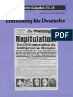 Historische Tatsachen - Nr. 38 - Udo Walendy - Endloesung Fuer Deutsche (1989, 40 S., Durchsuchbar)