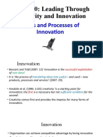 Types and Process of Innovation B