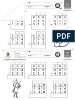 4º Básico Guía Nº1 Matematicas SEP Adiciones