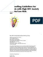 Counselling Guidelines for Clients with High HIV Anxiety but No/Low Risk