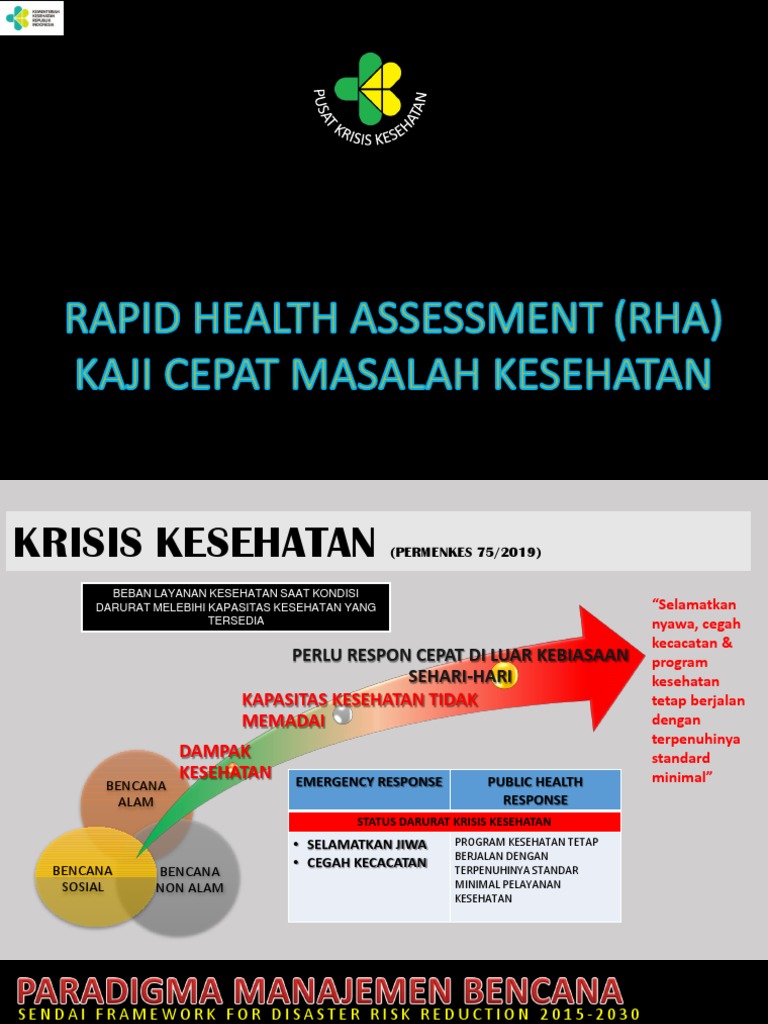 Rapid Health Assessment (RHA) - Puskris | PDF