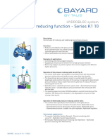 Pressure Reducing Function - Series K1 10: HYDROBLOC System