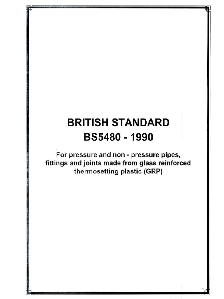 BS 5480 GRP | PDF