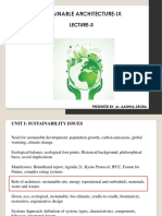 Lecture 3 - Sustainable Architecture