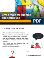 3. Erros mais frequentes em português