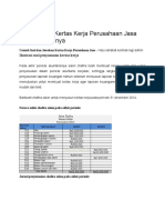 Contoh Soal Kertas Kerja Perusahaan Jasa Dan Jawabannya