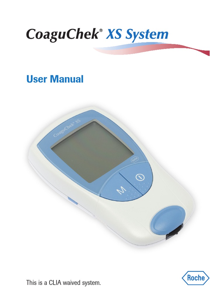 CoaguChek XS System User Manual0483799100107 PDF Medicine
