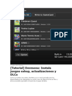 Instala juegos, actualizaciones y DLCs con DevMenu