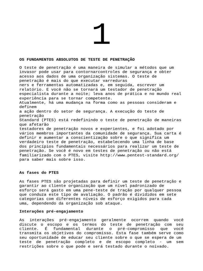 Pentest Curso | PDF | Vulnerabilidade (informática) | Testes de software, image size:768x1024