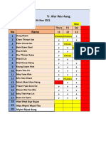 YL Online Class Attendance Sheet