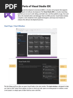 Parts of VS IDE