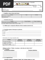 5.º Teste - LP CEL Maio 2010