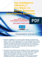 Business Intelligence - Week11